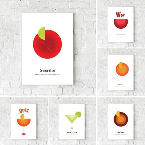 Cocktail. Art Digest. Dekorative Kunst. Der Stil ist minimal. Impression Muller dekorativ