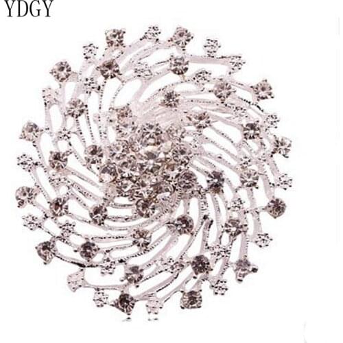 YDGY Creative Spiral Brooch Alloy Fashion Simple Brooch Girl Style Accessories Pin Button