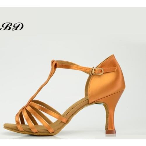 Sneakers Dance Shoes Ballroom Women Latin shoes High Quality Dancing Shoe Sandals High Heels 7.5 CM Sweaty Insole Durable BD2300