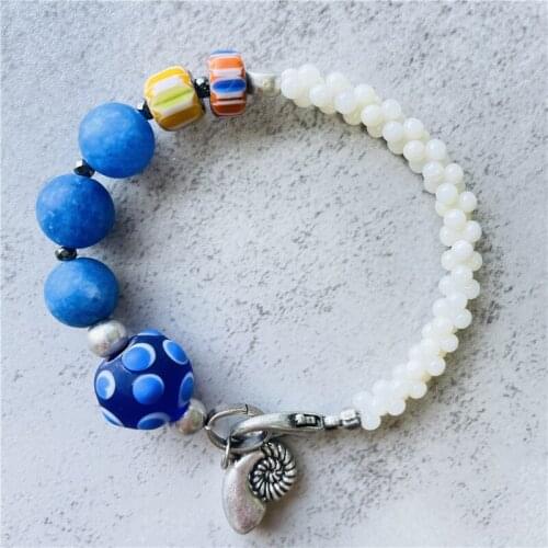 Fashion Jewelry Beaded Bracelets for Women HQ Silver Plated Charm Bracelet Womans Accessories