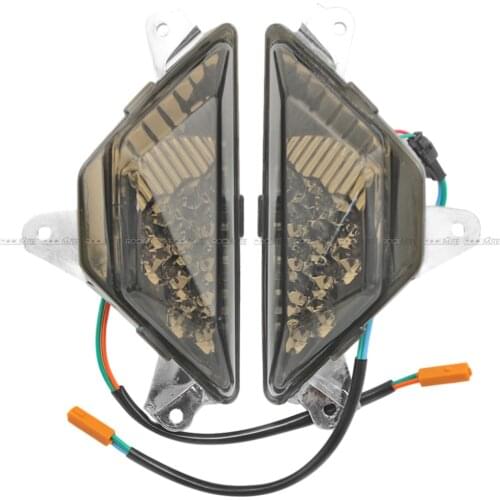 Motorcycle Front LED Turn Signal Indicator Lights For Kawasaki ZX-6R Ninja 250 300 400 650 1000 ZX6R 2013-2021 14 15 16 17 18 19