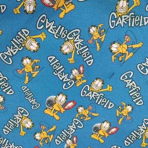 Cartoon Garf Cat Design Cotton Fabric for Kids Clothes Home Textile Slipcover Sewing Quilting DIY Needlework Material