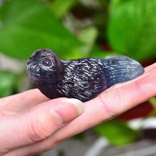 Natural fluorite seal seal lucky town house Feng Shui transfer ball table decoration accessoriescrystal home decor