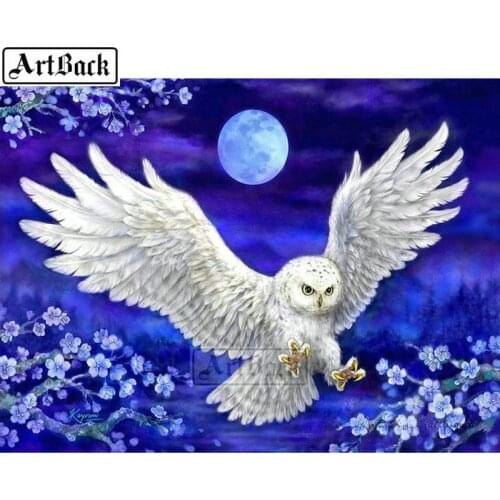 New 5d diy diamond painting owl animal full square drill resin diamond mosaic rhinestone 3D diamond embroidery crafts gift