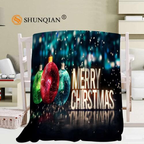 Custom Christmas Tree Blanket Soft DIY Picture Decoration Bedroom Size 56x80Inch,50X60Inch,40X50Inch A7.10