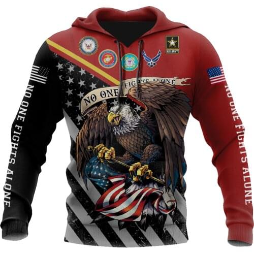 PLstarCosmos 3DPrint Newest US Veteran Army Art Unique Men/Women Cozy Hrajuku Casual Streetwear Hoodies/Zip/Sweatshirt Style-24