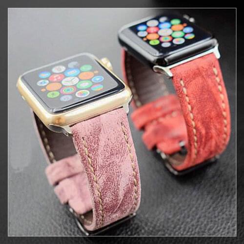 For Apple iWatch Leather Strap Newest Genuine Leather Watch Band Straps For Apple Watch Series 1 2 3 Watchbands 38mm-42mm