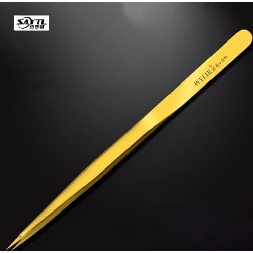 SAYTL High quality Multifunction tweezers Ultra Fine Tip Improve for Precision mobile phone repair Lashes Extensions Tweezers
