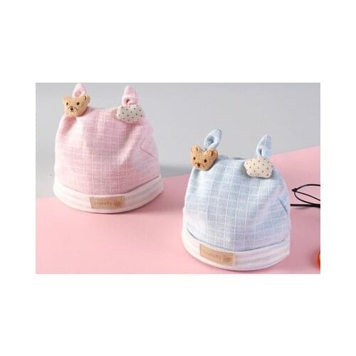 Baby Hats Cute Warm Soft Blend Cotton Cartoon Newborn Infant Toddler Unisex Caps Newborn Baby Accessories 0-3 Months