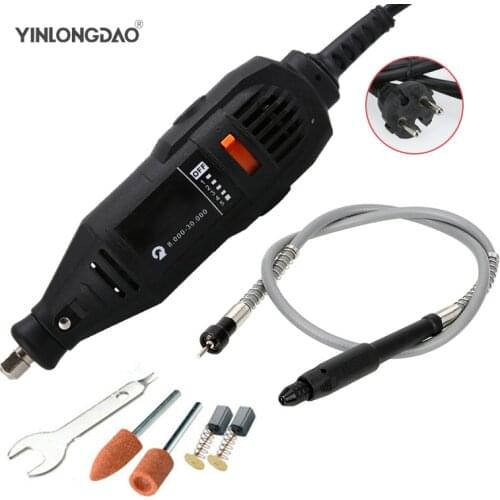 Grinder Flexible Shaft Electric Dremel Engraving Mini Drill Polishing Machine Variable Speed Rotary Tool Power Tools Accessories