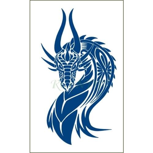 Waterproof Temporary Juice Tattoo Sticker Cool Dragon Lasting Tattoos Flash Tatoo Fake Tatto Body Art for Men Women
