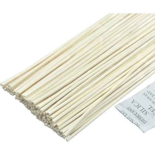 Ougual 50pcs/set Natural Rattan Reed Diffuser Replacement Sticks 24cm*3mm 10 inch