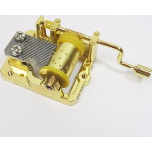Golden hand crank Music box mechanism La La Land City of Stars DIY gifts
