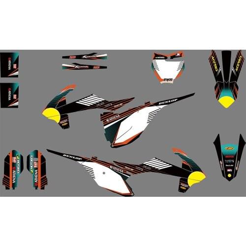 0844 NEW TEAM GRAPHICS WITH MATCHING BACKGROUNDS For KTM SX85 2018 2019