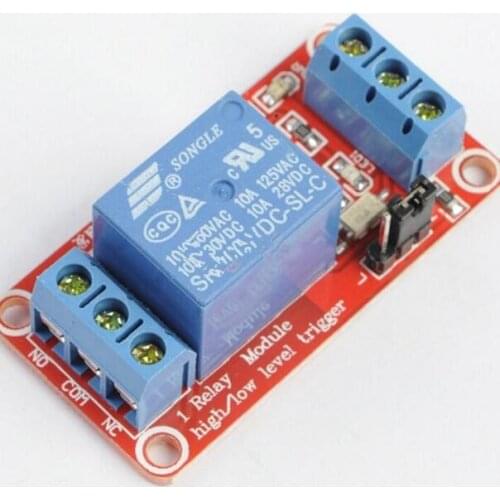 12V 1 Channel Relay Module Board Shield with optocoupler Support High and Low Level Trigger 1Pcs