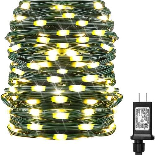 10M 20M 50M 100M 24V Safe Voltage Green Cable LED String light Christmas Garland Fairy Lights for Xmas Trees Party Wedding Decor
