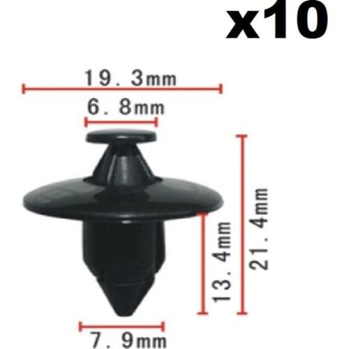 10pcs For Volvo OEM Trim Panel Bumper Fascias Fastener Rivet Retainer Clips 3541113