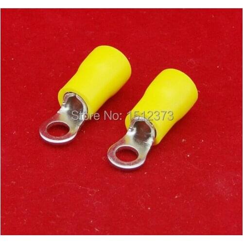 50PCS/lot pre-insulating terminal RV5.5-6 12-10AWG(4-6 square meter) wire connector