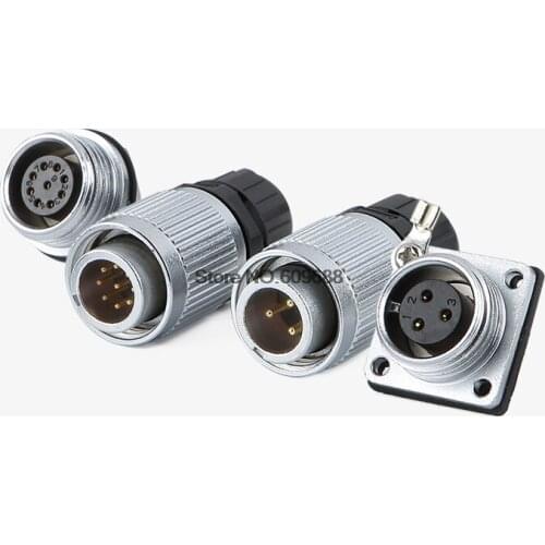 YW16 Aviation Air Plug Socket Waterproof Power Connector Display Screen Plug