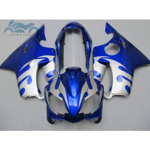 Free Customize fairings for HONDA CBR600 F4i 04-07 blue silver fairing kit CBR 600F4i 600 CBR 600F 05 06 07 2004 2005 2006 2007