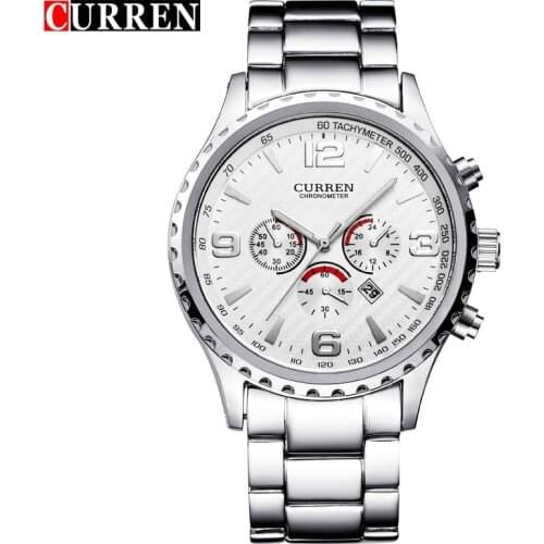 CURREN Men Watches Top Brand Luxury Men Military Wristwatches Full Steel Men Sports Watch Waterproof Relogio Masculino Montre