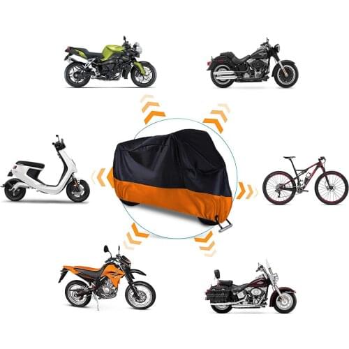 Motorcycle Cover Waterproof Outdoor Large Premium Bike Cover for Harley Moped Cover Scooter Cover Heat-Resistant Breathable