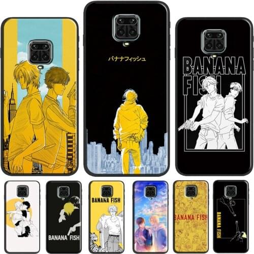 Banana Fish Anime Cartoon Case For Xiaomi Redmi Note 10 Pro Note 7 8 9 Pro 8T 9S Back Cover For Redmi 9 9A 9C 9T K40