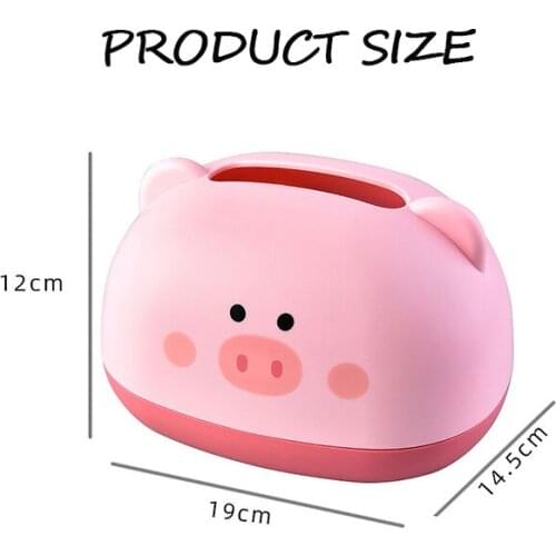 Tissue Boxes Holder Cute Bear Tissue Box Nordic Roll Paper Pumping Paper Storage Round Container Towel Napkin Holder