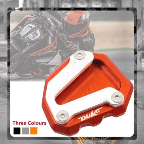 For 790 DUKE DUKE790 2018 2019 2020 2021 Motorcycle CNC Kickstand Foot Side Stand Extension Pad Support Plate Bracket