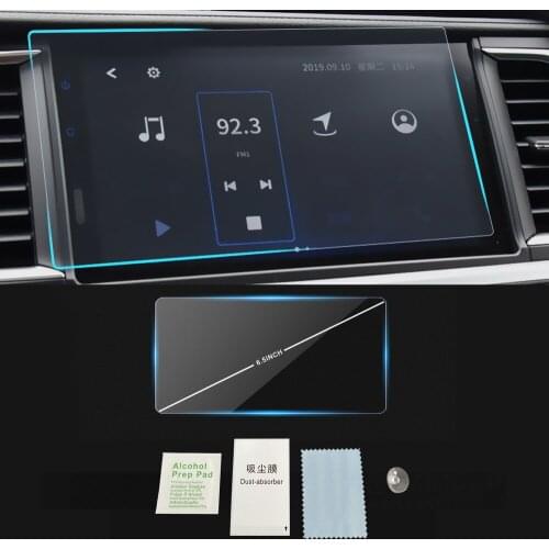 For Toyota Highlander Kluger U5 2017-2020 Auto Navigation GPS Monitor Screen Protective Tempered Glass Film Sticker Accessories