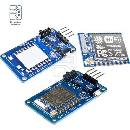 ESP8266 ESP-07 ESP07 Wifi Serial Transceiver Wireless Board Module 3.3V-5V 8N1 TTL UART Port Controller for Arduino UNO R3