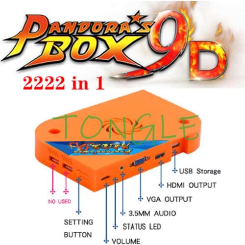 Original Pandoras Box Series Arcade Game Motherboard PCB 4S+/ 5 / 6 / 9 / 9D, Arcade Version And Family Version, Pandora Box 9D