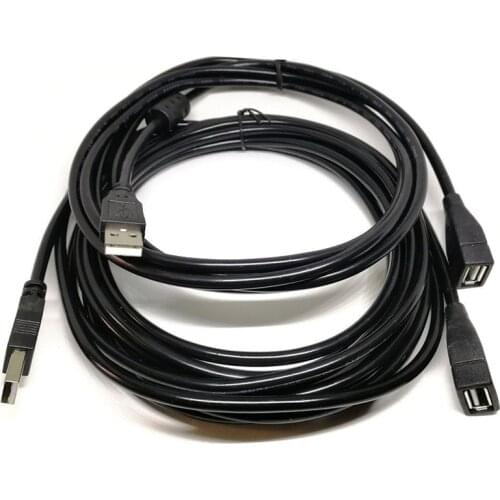 Hot 1.5/3/5m USB Extension Cable USB2.0 Data Male To Female Cable High-speed Transmission USB Extension Wire With Magnetic Ring