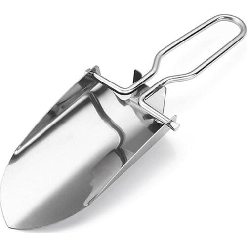 New Foldable Flower Shovel Small Shovel Vegetable Gardening Tool Transplanting Tool Stainless Steel Gardening Shovel