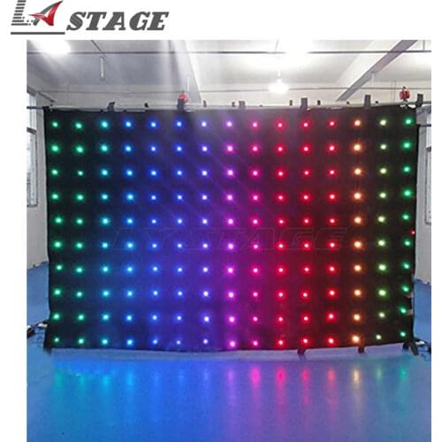P18 2.5M*4.5M LED Video curtain Star Light Effects 30pcs/SQ Led Curtain Screen Home Party Lighting Wedding Backdrops