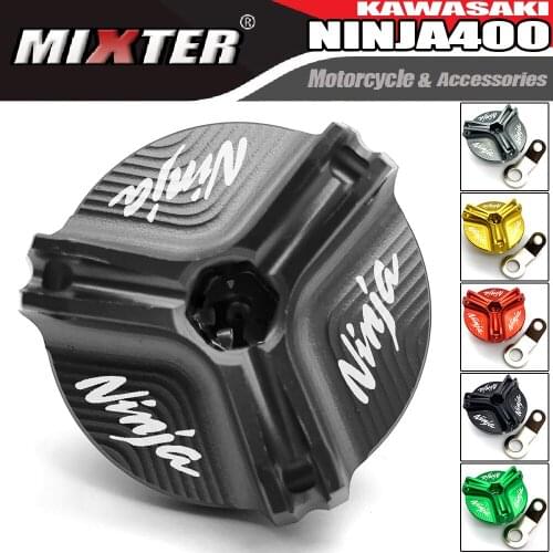 Motocycle Engine Oil Drain Plug Sump Nut Cup Plug Cover Fits For KAWASAKI Ninja250 18-21 Ninja400 2018 2019 2020 2021 Z400 19-21