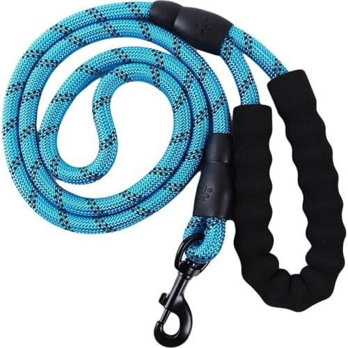 Durable Nylon Dog Sling Color Pet Dog Leash Night Reflective Walking Training Traction Rope Dog Leash With Dog Leash