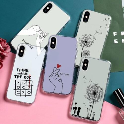 Dandelion Feather Text Phone Case Transparent for Huawei honor nova c x 7 8 3 4 9 65g se v t play pro lite