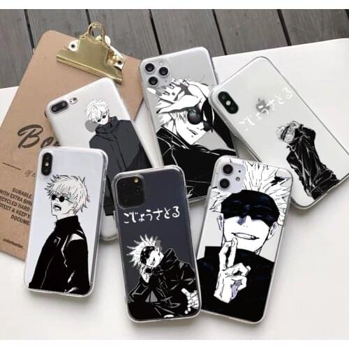 Jujutsu Kaisen Anime Role for IPhone SE2020 6S 7 8Plus 11 12 X XR XS Pro MAX Protagonist for IPhone 12 Mini TPU Clear Shell Case