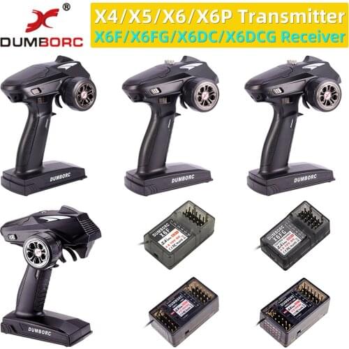 DUMBORC X6P 6CH 2.4G RC Radio Controller Transmitter with X6DC Receiver for RC Car Boat