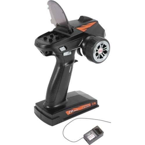 2.4Ghz 4CH Radio 500M Remote Control Transmitter with Receiver for RC Car Boat Tank Vehicle SCX10 TRX4