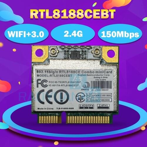 Realtek RTL8188CEBT AW-NB057H MINI PCI-E Wifi 150Mbps Card