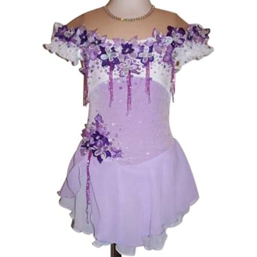 RUBU Custom Figure Skating Dresses Girls and Women New Brand Ice Skating Dresses For Competition Spandex Material Active