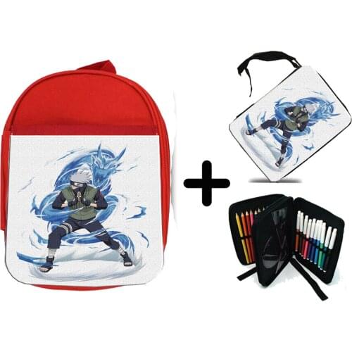 PACK BACKPACK NETWORK AND CASE KAKASHI HATAKE NINJA WHO COPY school