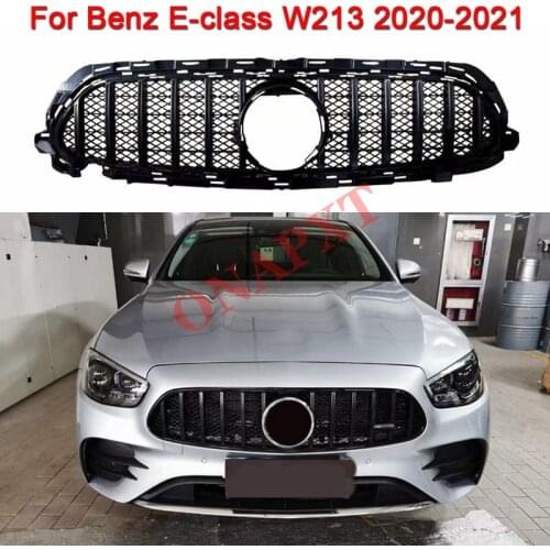 For Mercedes-Benz E-class W213 2020-2021 Car styling Middle grille front bumper grill Auto Center vertical bar Grille