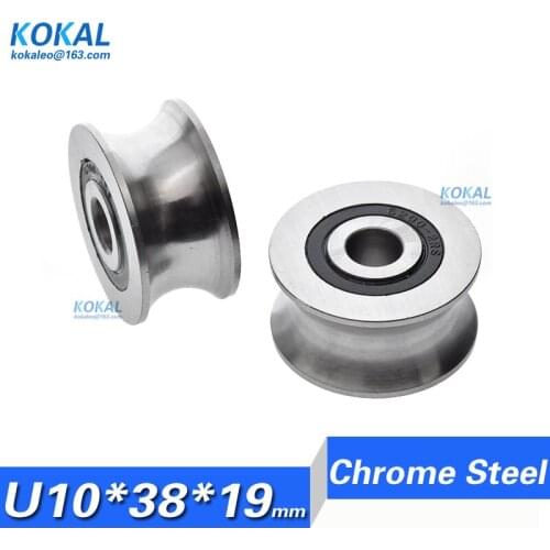 [U1038-19] 1pcs 6000 inner diameter 10mm U groove marking punch Vending machine non-standard guide rail type bearing 10X38X19mm