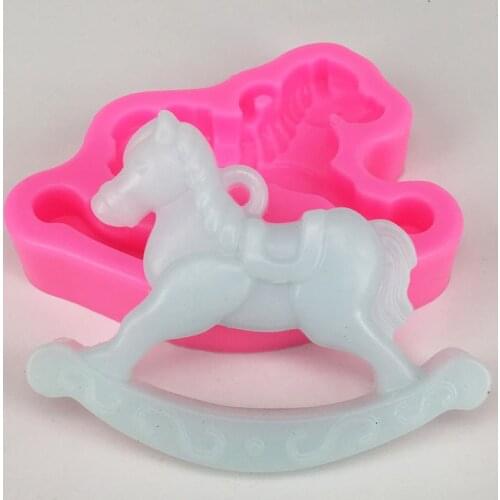 Horse Shaped Aromatherapy Silicone Mould DIY Cake Molds Cake Baking Tools Soap Molds