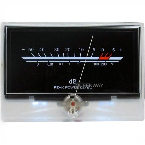 V-031 High-precision Audio Power Amplifier VU Meter DB Level Header Indicator Peak With Backlight