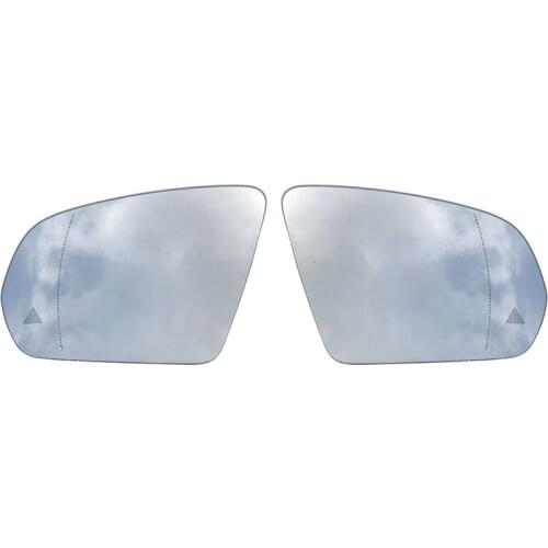 Replace Heated Blind Spot Warning Rear Mirror Glass For Mercedes-Benz C E S GLC Class W205 W222 W217 W213 W238 GLC 2015 up LHD