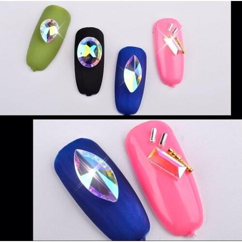 1 Box Horse Eye Water Drop Rhinestone Nail Decoration Mobile Phone Bags Shoes DIY Manicure Nail Art Tools Accessories T1720